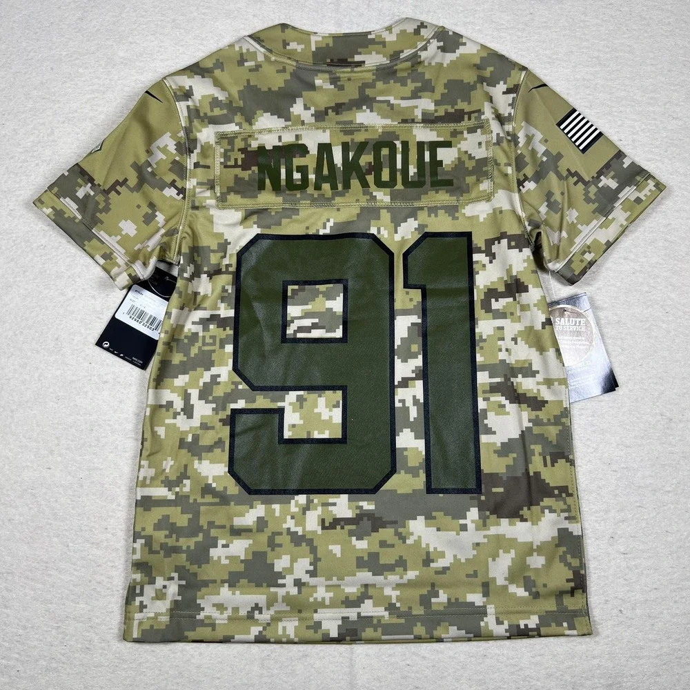 Jacksonville Jaguars‎ Jersey Youth Small Camo NFL Football Yannick Ngakoue Nike - Picture 8 of 10